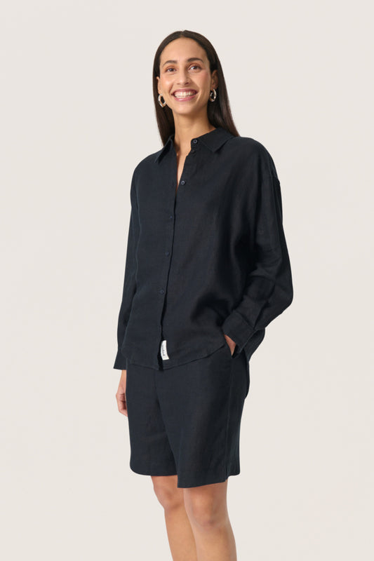 SLCelian Long Sleeved Shirt in Black