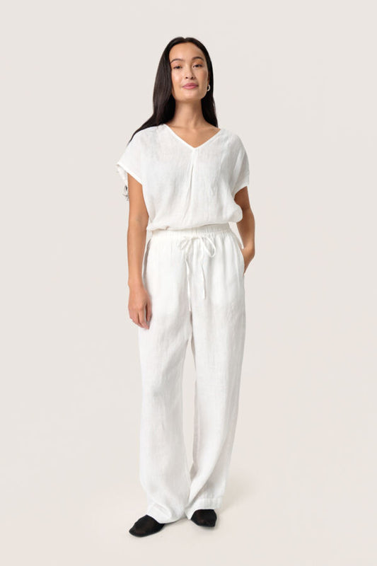 SLCelian Trousers in Broken White