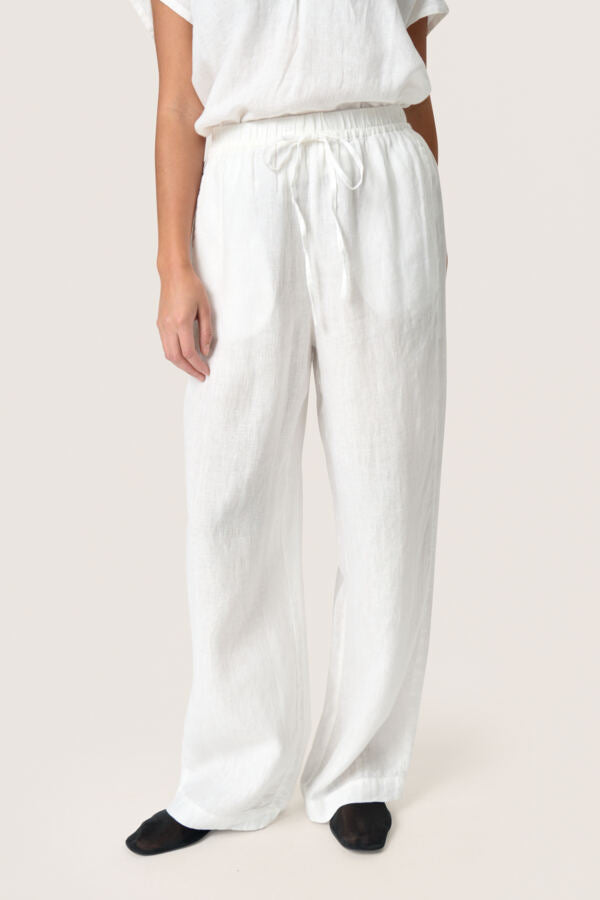 SLCelian Trousers in Broken White