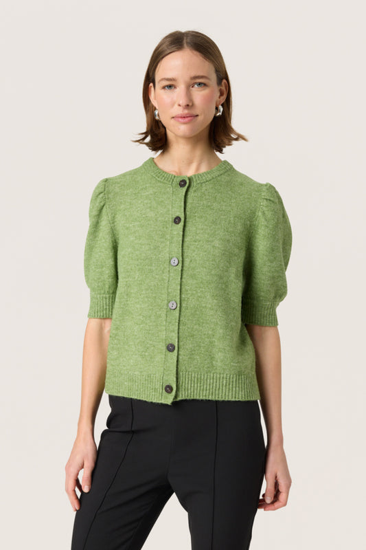 SLAmani Cardigan in Smoke Green Melange