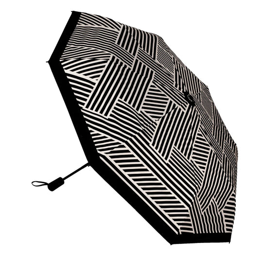 Umbrella in Black and Sand Geometric