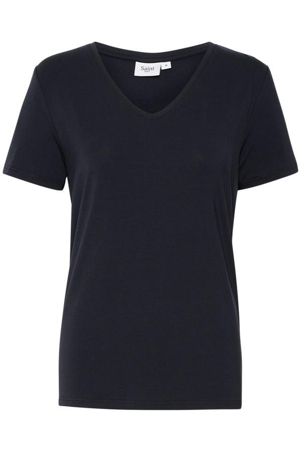 Adelia V Neck Shirt in Night Sky