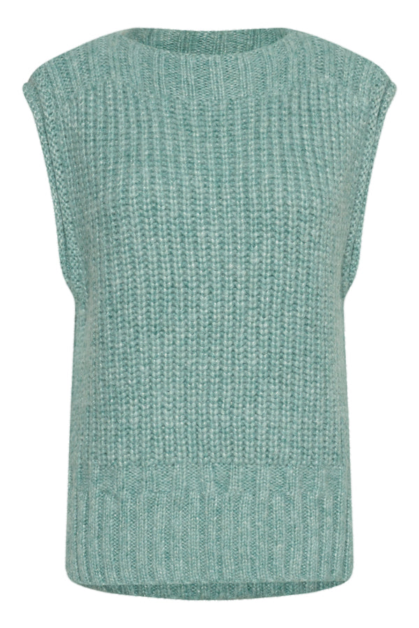 HailySZ Sleeveless Jumper in Blue Surf