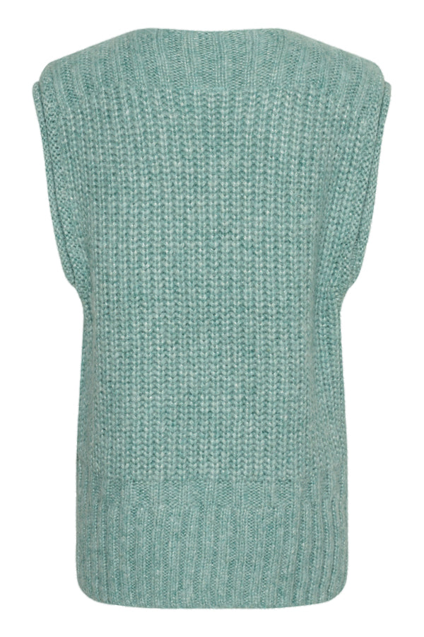 HailySZ Sleeveless Jumper in Blue Surf