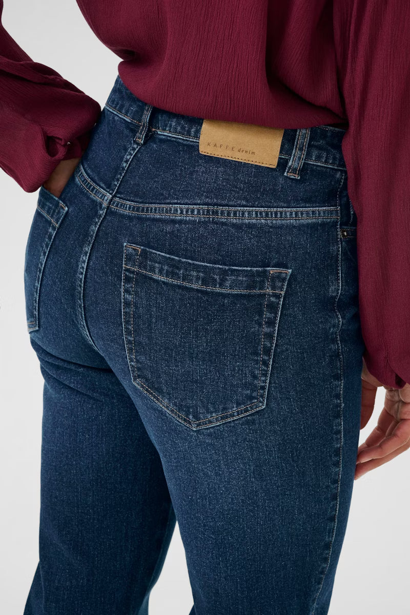 KAmaris Straight Leg Jeans in Dark Blue