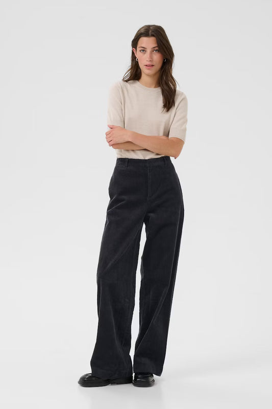 ClarissiPW Wide Leg Pants in Dark Navy