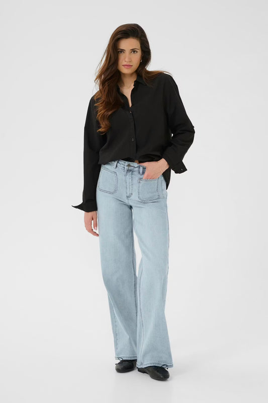 KAbrook High Waisted Regular Fit Jeans in Light Blue