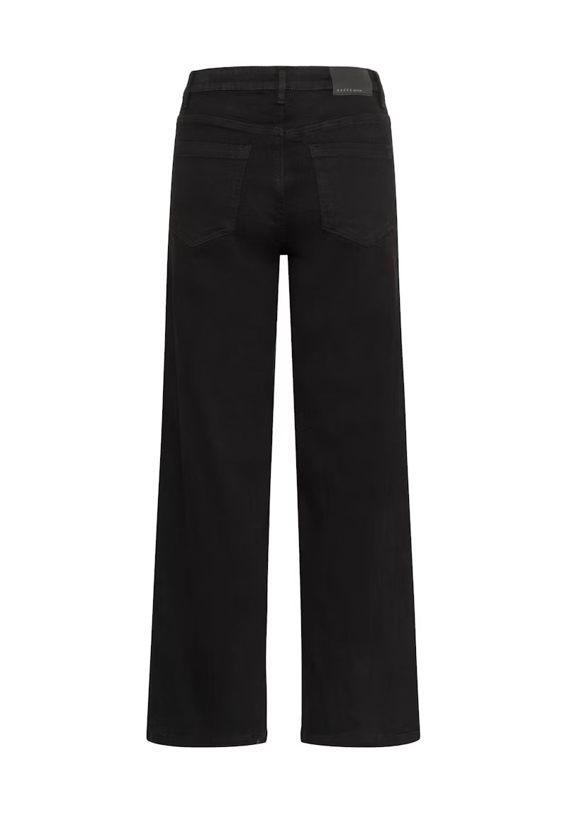 KAbrook High Waisted Regular Fit Jeans in Deep Black