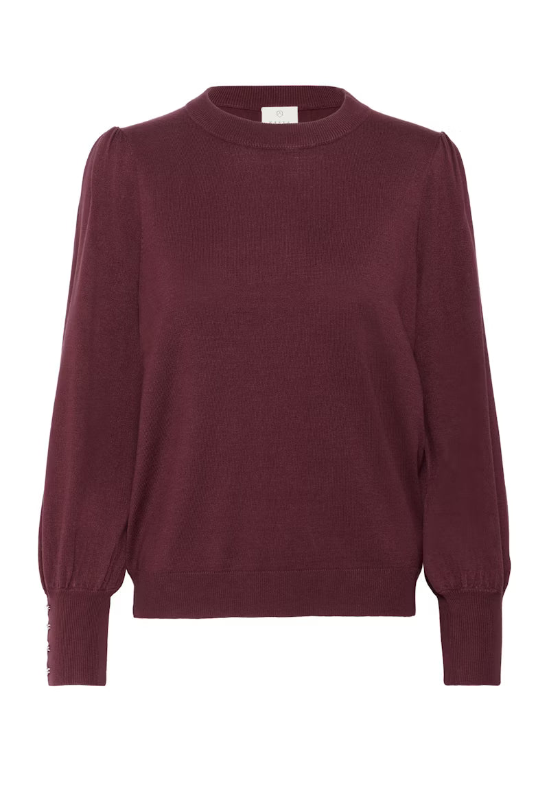KAlizza Round Neck Pullover in Windsor Wine