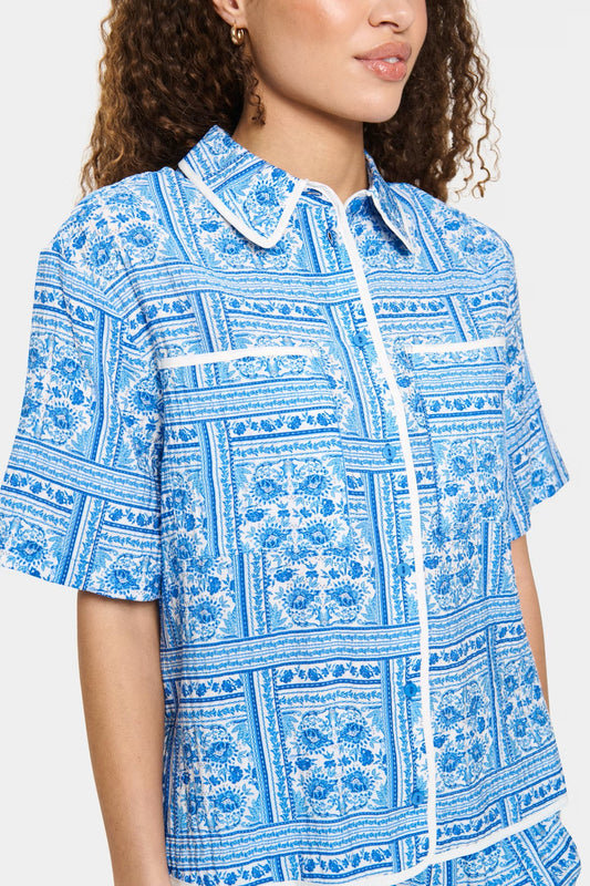Kaisa Shirt with Campanula Paisley Squares
