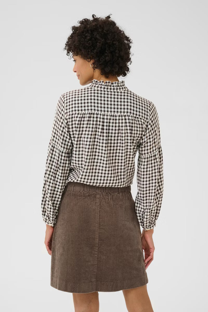 SamillaPW Shirt in Black and White Gingham