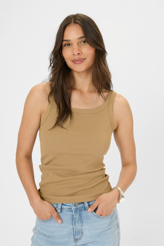 KAcarna Vest Top in Petrified Oak