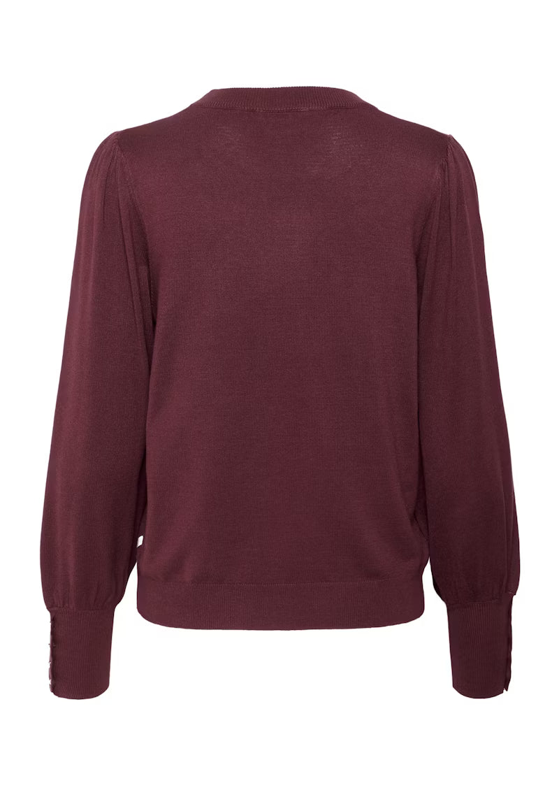 KAlizza Round Neck Pullover in Windsor Wine