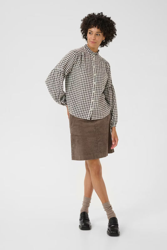 SamillaPW Shirt in Black and White Gingham