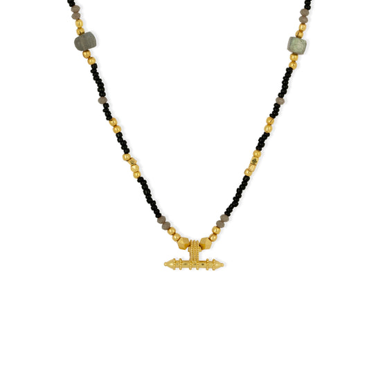 Sadie Necklace Black & Grey
