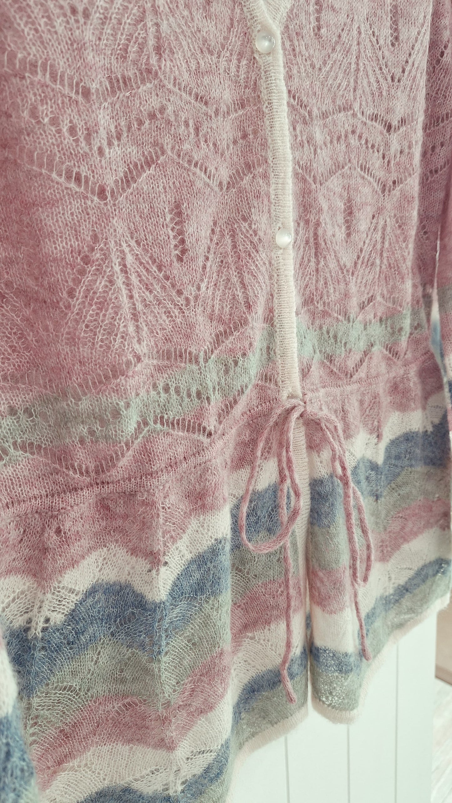 Turkana V-Neck Drawn Waist Cardigan