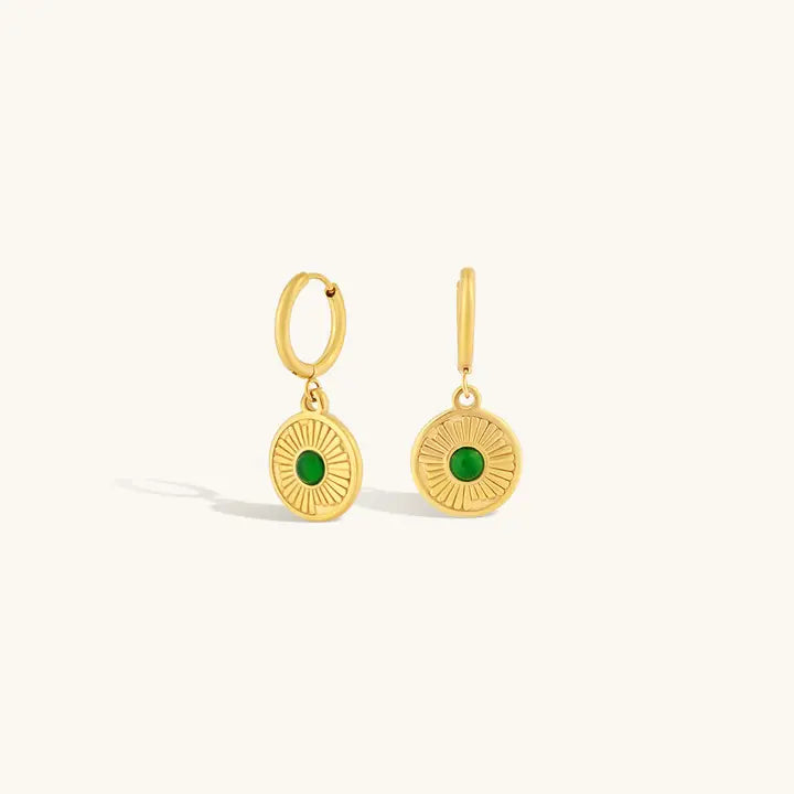 Boheme Emerald Hoops