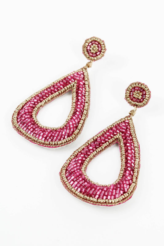 Pink Loop Earrings