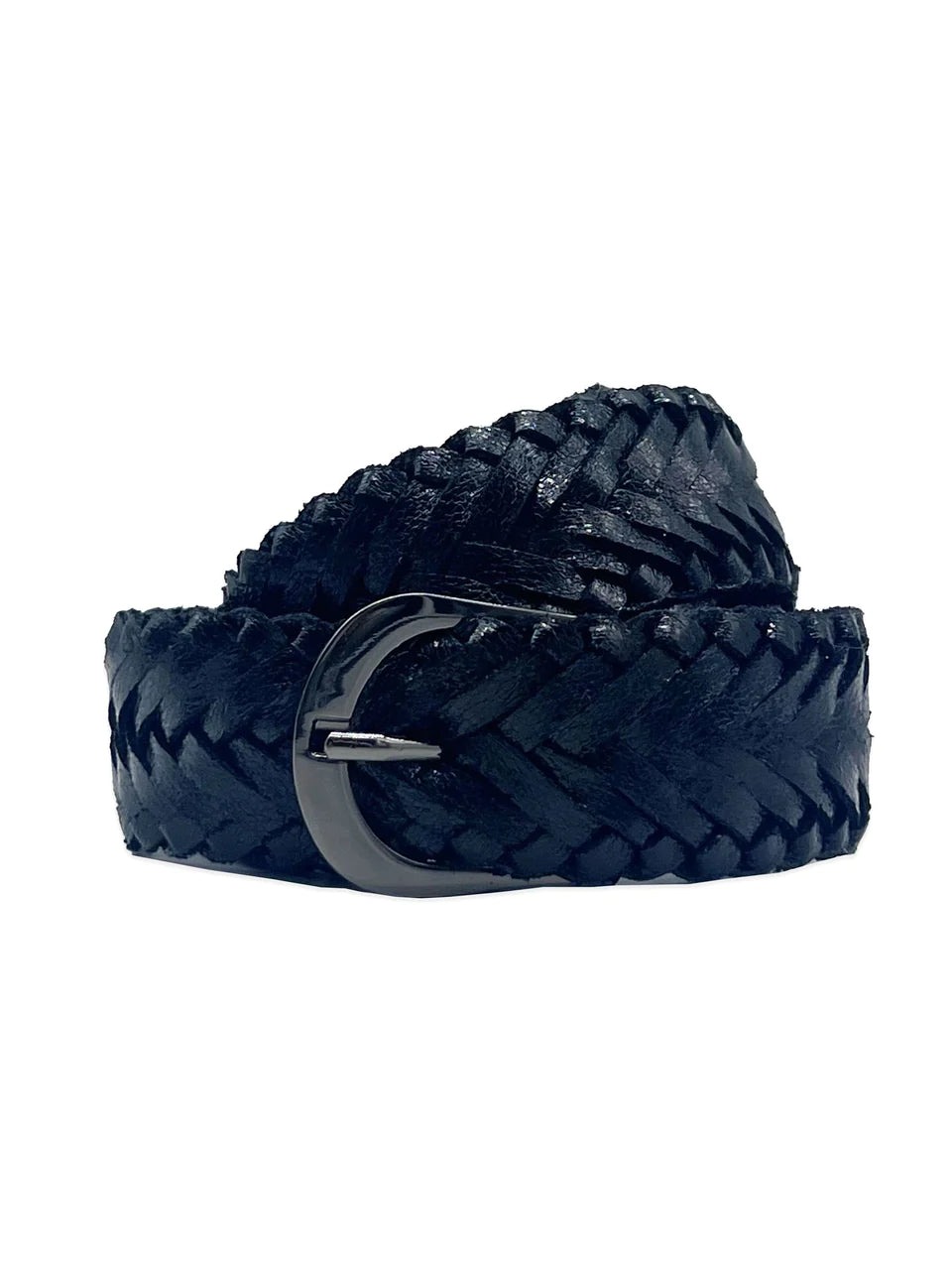 RIO WOVEN BELT in BLACK