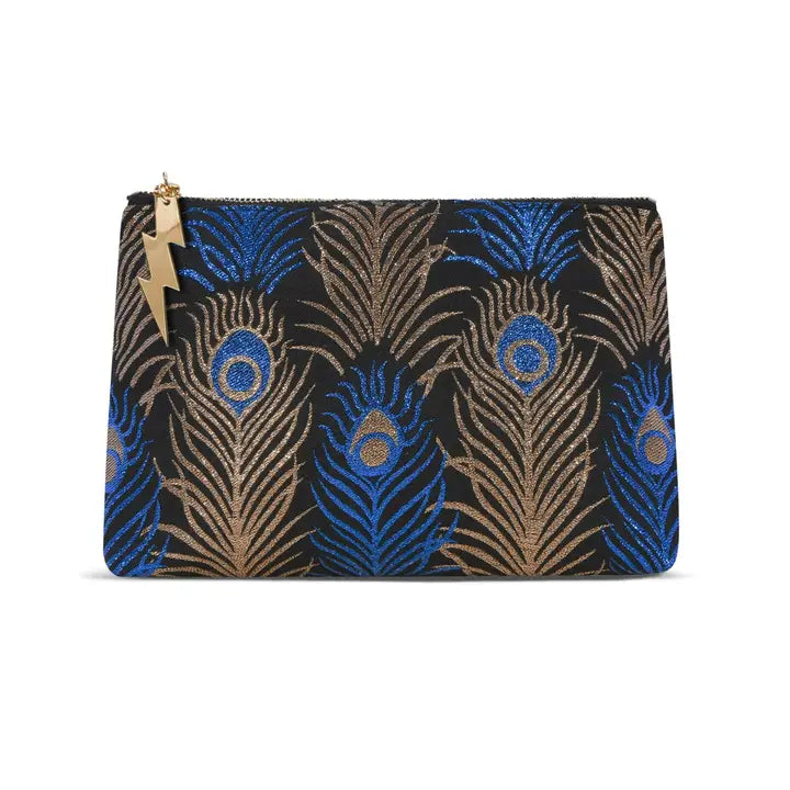 Metallic Peacock Clutch Bag