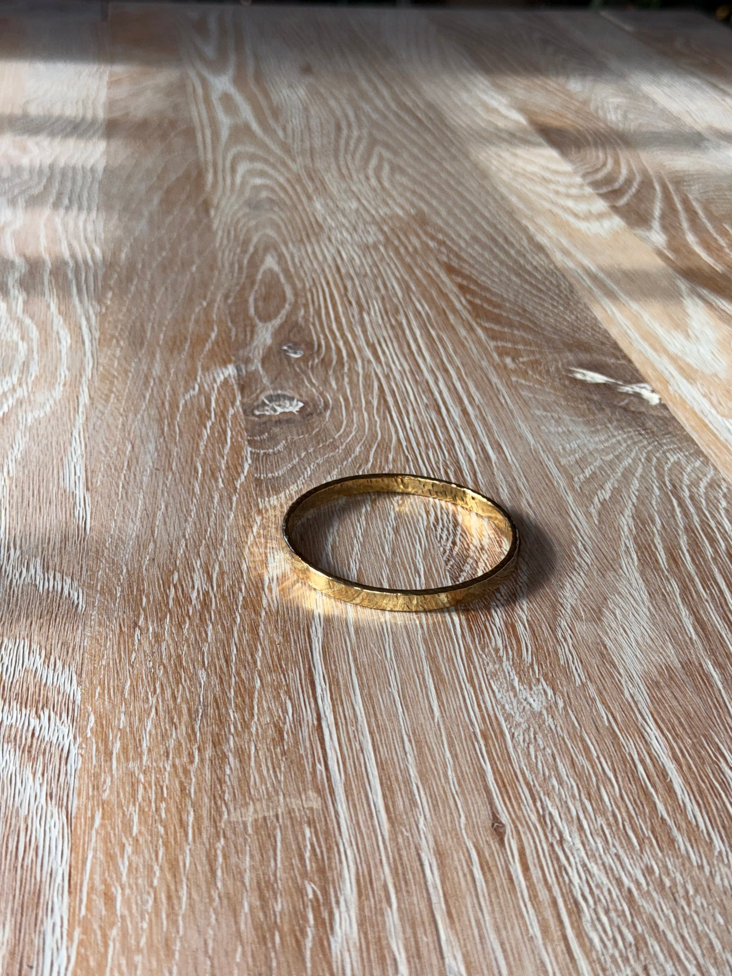 Hammered Brass Bangle