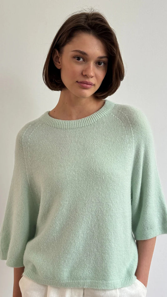 Piper Alpaca Knit in Mint