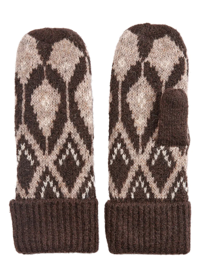 NUBABARA Mittens in Chicory Coffee