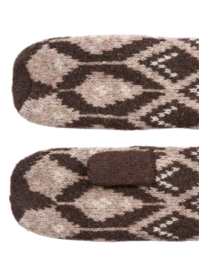 NUBABARA Mittens in Chicory Coffee