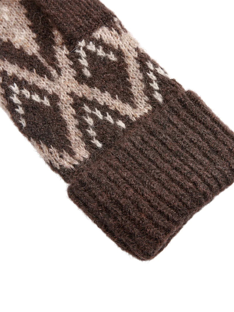 NUBABARA Mittens in Chicory Coffee