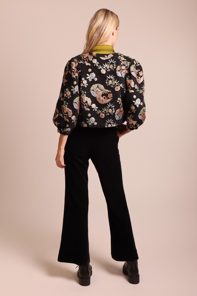 Floral Black Paddle Jacket