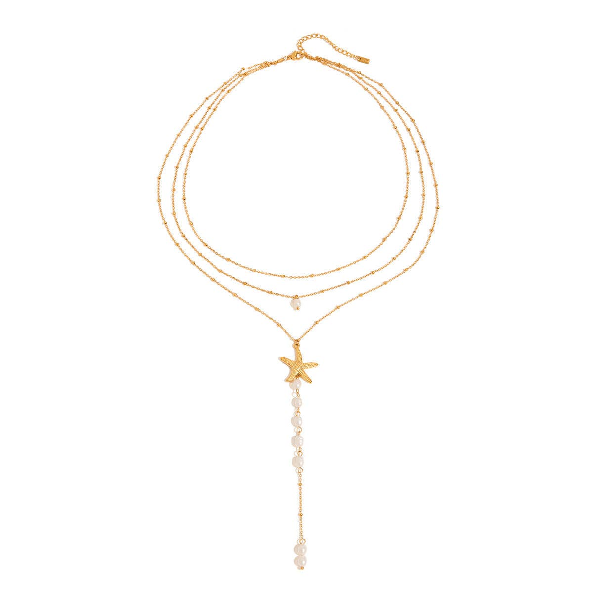 Starfish Layered Necklaces 18k Gold PVD Waterproof
