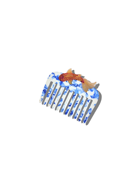 Hand-painted Koi Pocket Comb