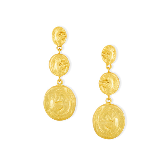 Marbella Gold Coin Earrings