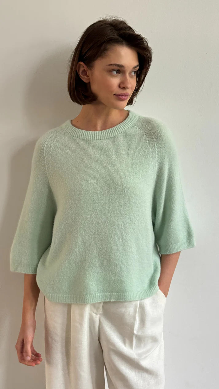 Piper Alpaca Knit in Mint