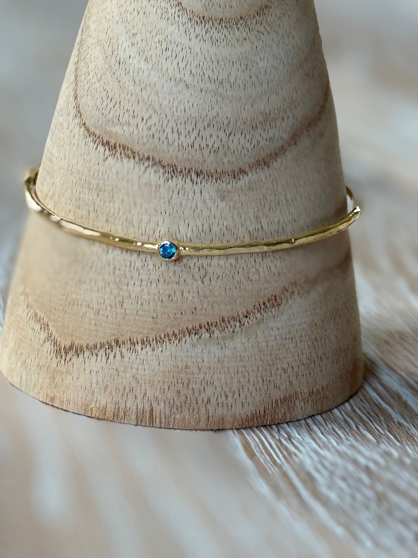 Gold Bracelet with Seed Assorted Stones