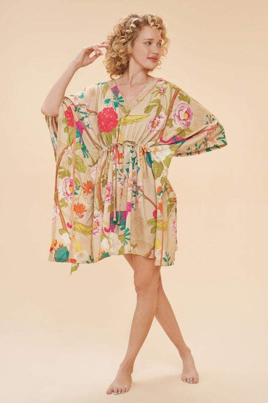 Beach Cover Up - Tropical Flora and Fauna -