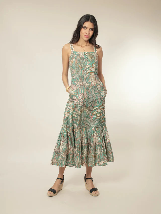 Brannan Dress in Green