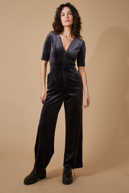 Clan Jumpsuit in Charcoal