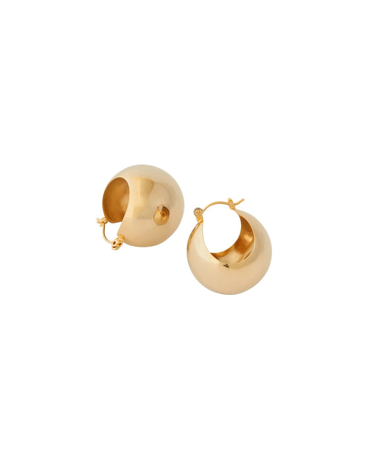 Large Ball Earrings in Gold