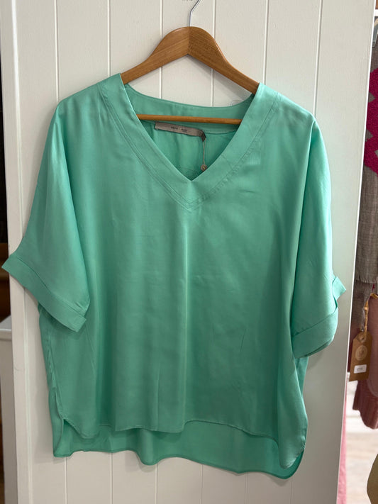 Mille Blouse in Aqua