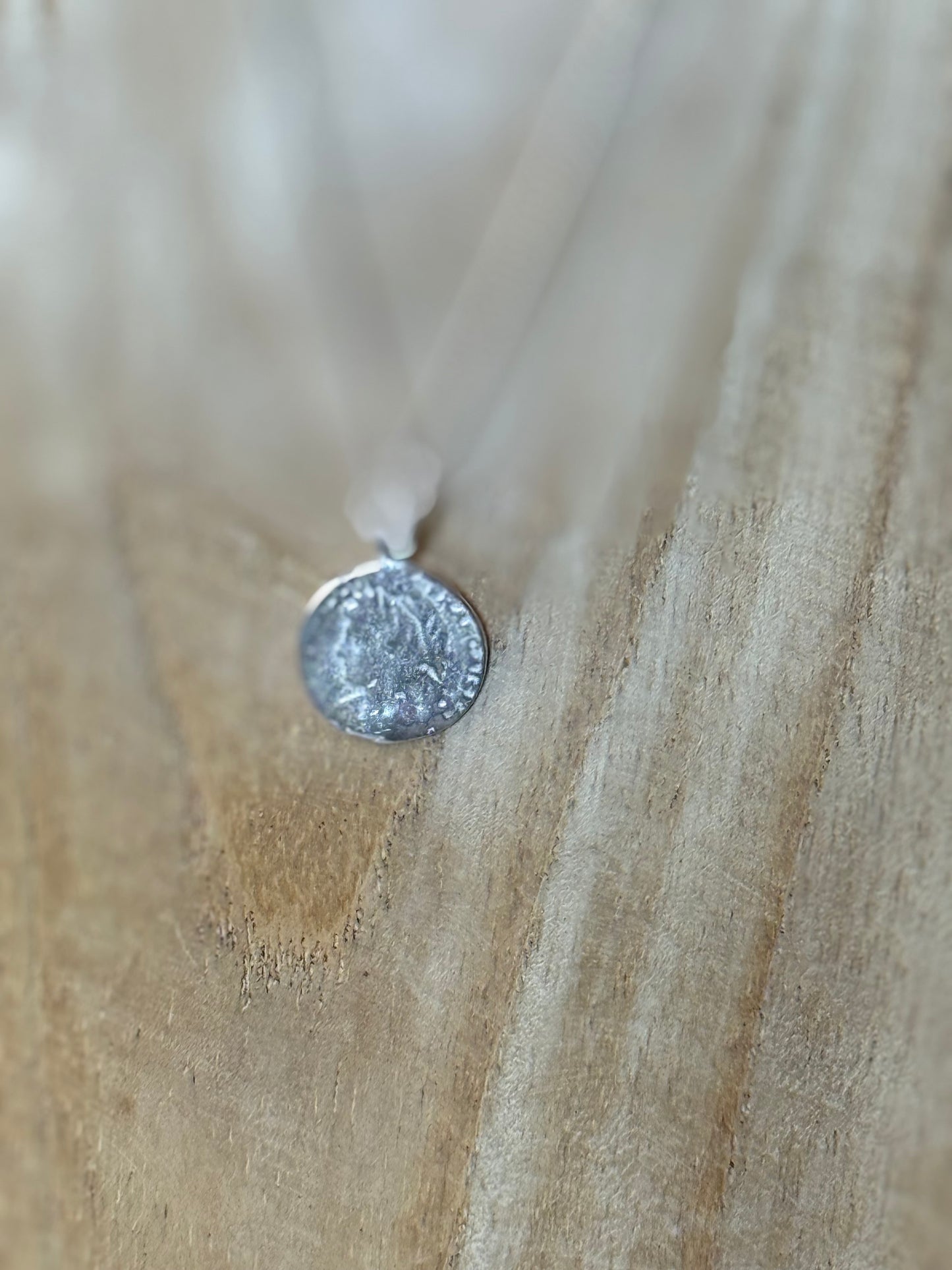 Silver Necklace with Roman Coin