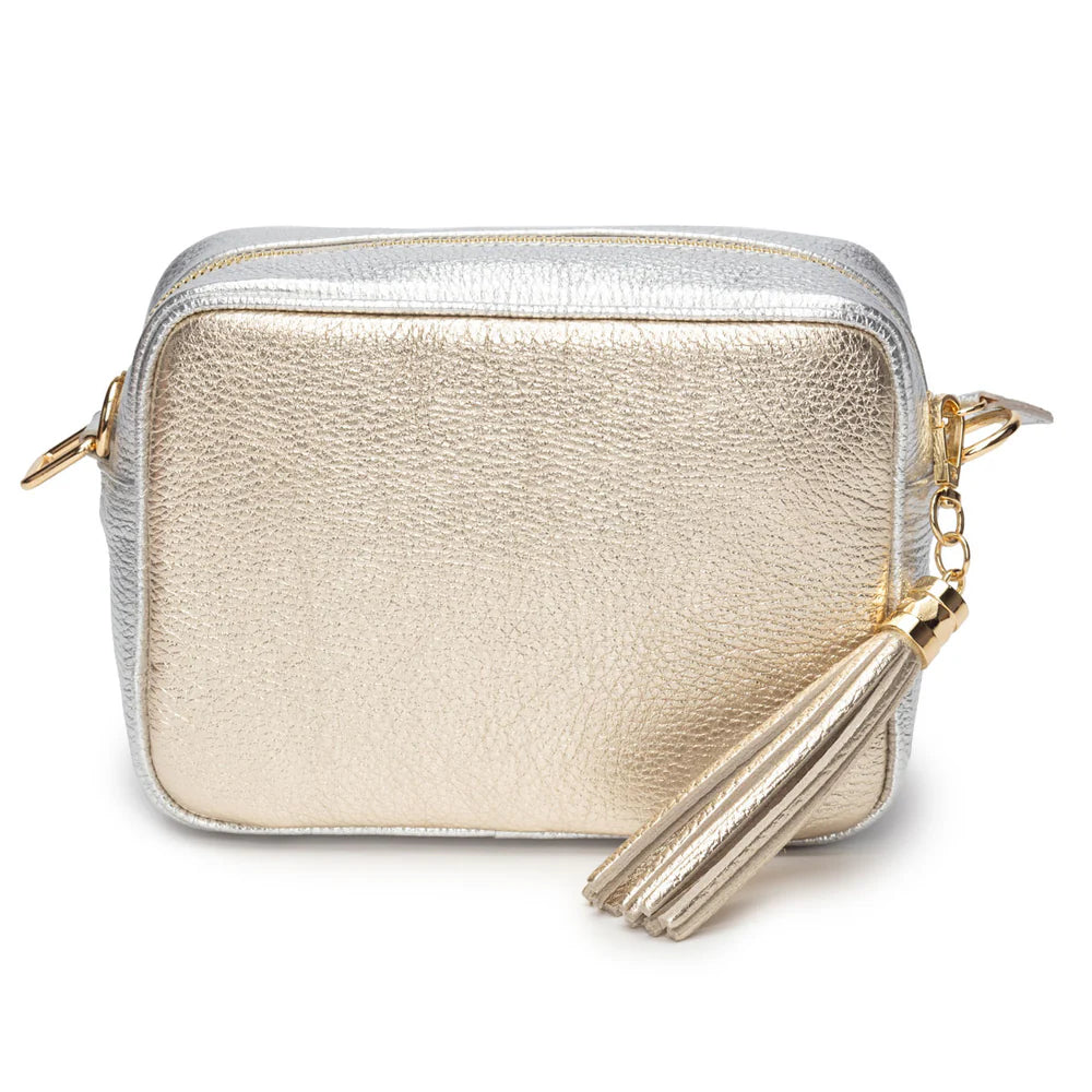 Crossbody Bag in Metallic Blend Gold