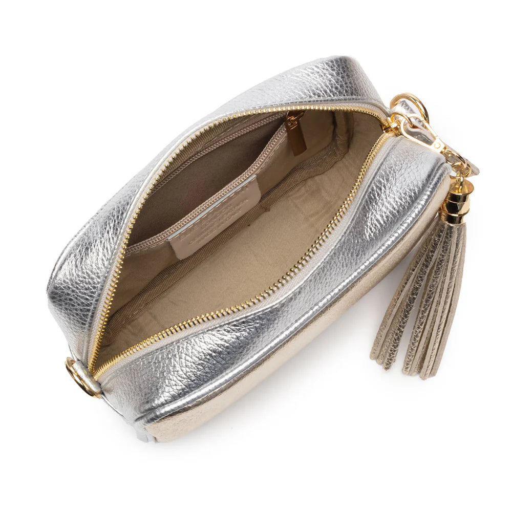 Crossbody Bag in Metallic Blend Gold