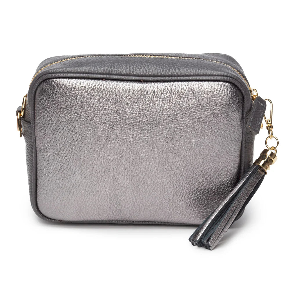 Crossbody Bag in Metallic Blend Pewter