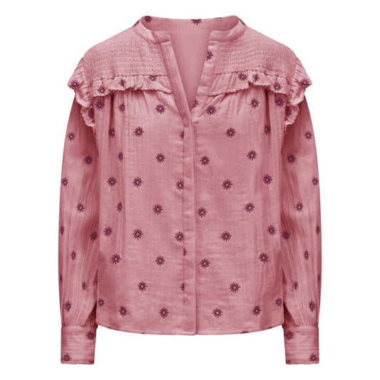 Lomond Smocked Yolk Blouse