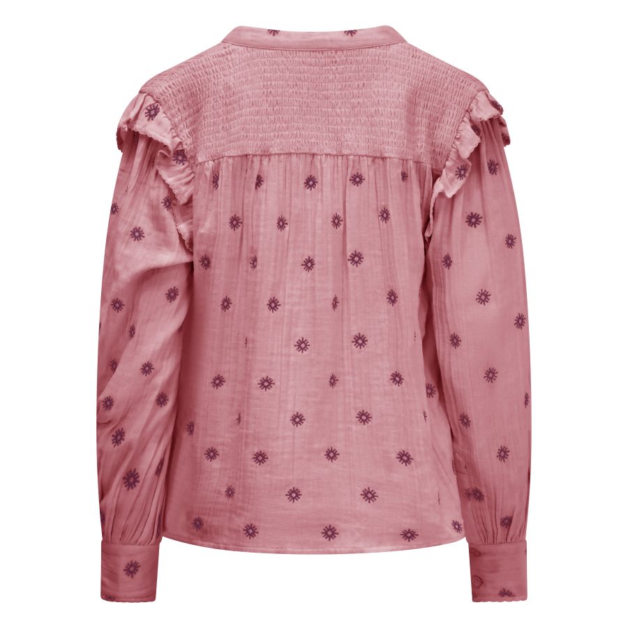 Lomond Smocked Yolk Blouse
