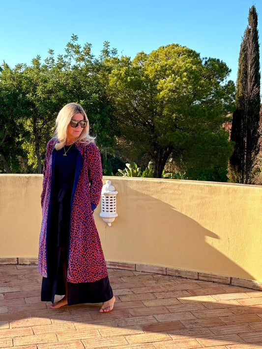 Electric Velvet Leopard Coat