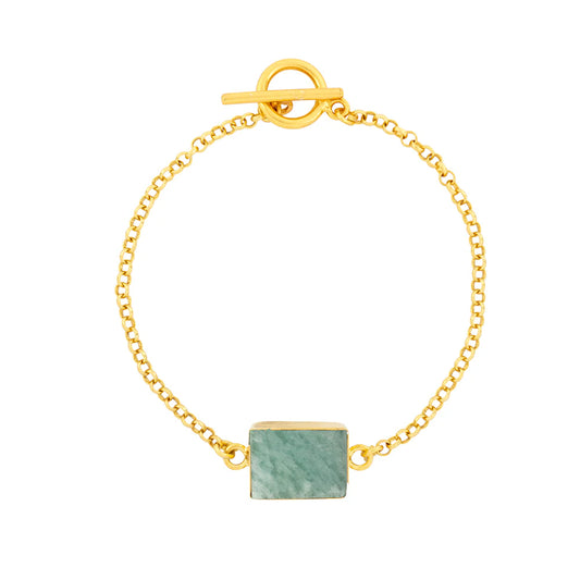 Delta Bracelet Amazonite Malachite