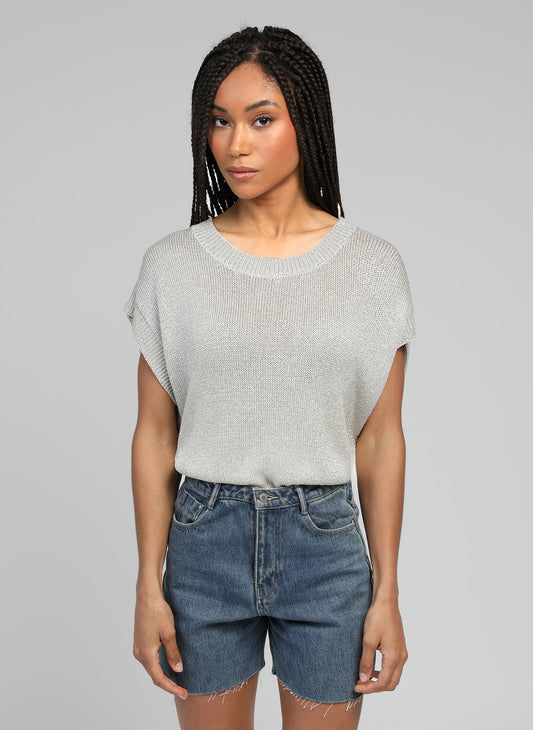 LAMELBA Sweater in Silver