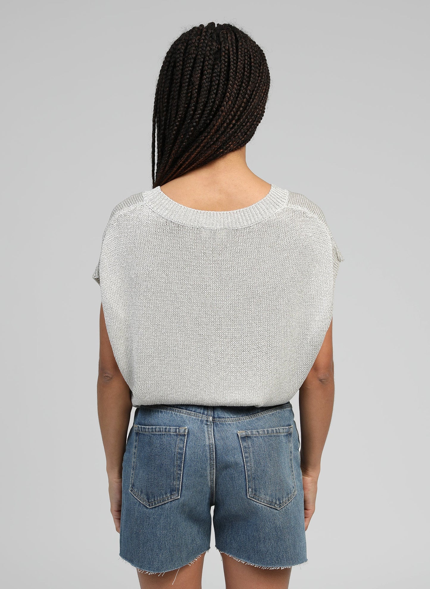 LAMELBA Sweater in Silver